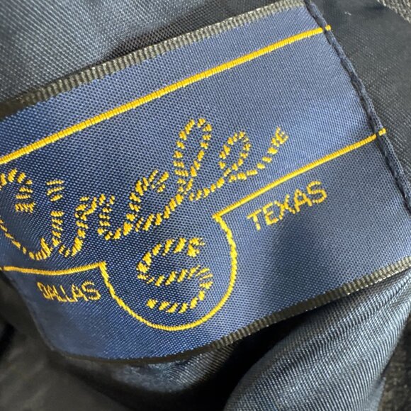 Circle S Dallas Blue Gray Western Yoke Blazer Jacket Men 44 Cowboy Sport Coat - Picture 6 of 7